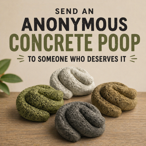 Send Someone Poop Anonymously (Or Not) – Concrete Prank Gift